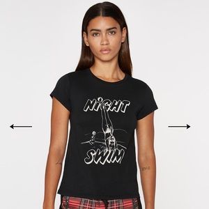 Pam & Gela graphic T shirt (night swim)